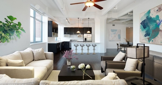 photo of an upscale living room