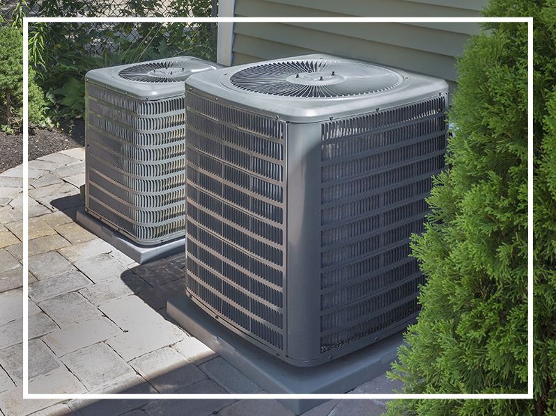 Two HVAC systems.