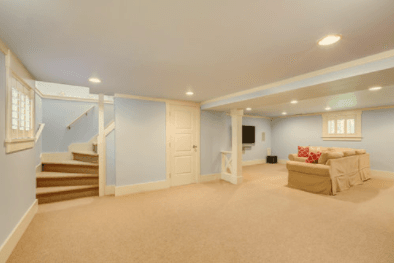 Carpeted Basement