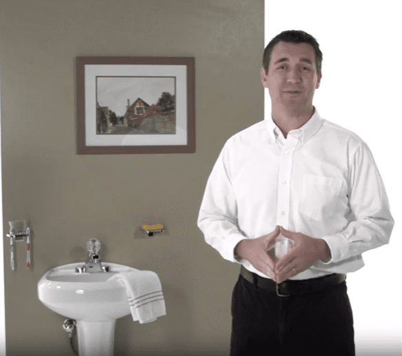 Man and a sink
